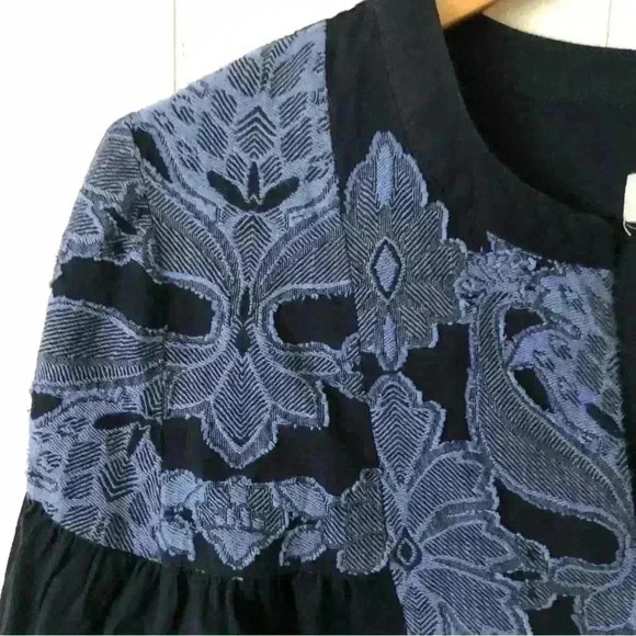 LOFT Lightweight Embroidered Cotton Top Blouse Size XS - Picture 5 of 8